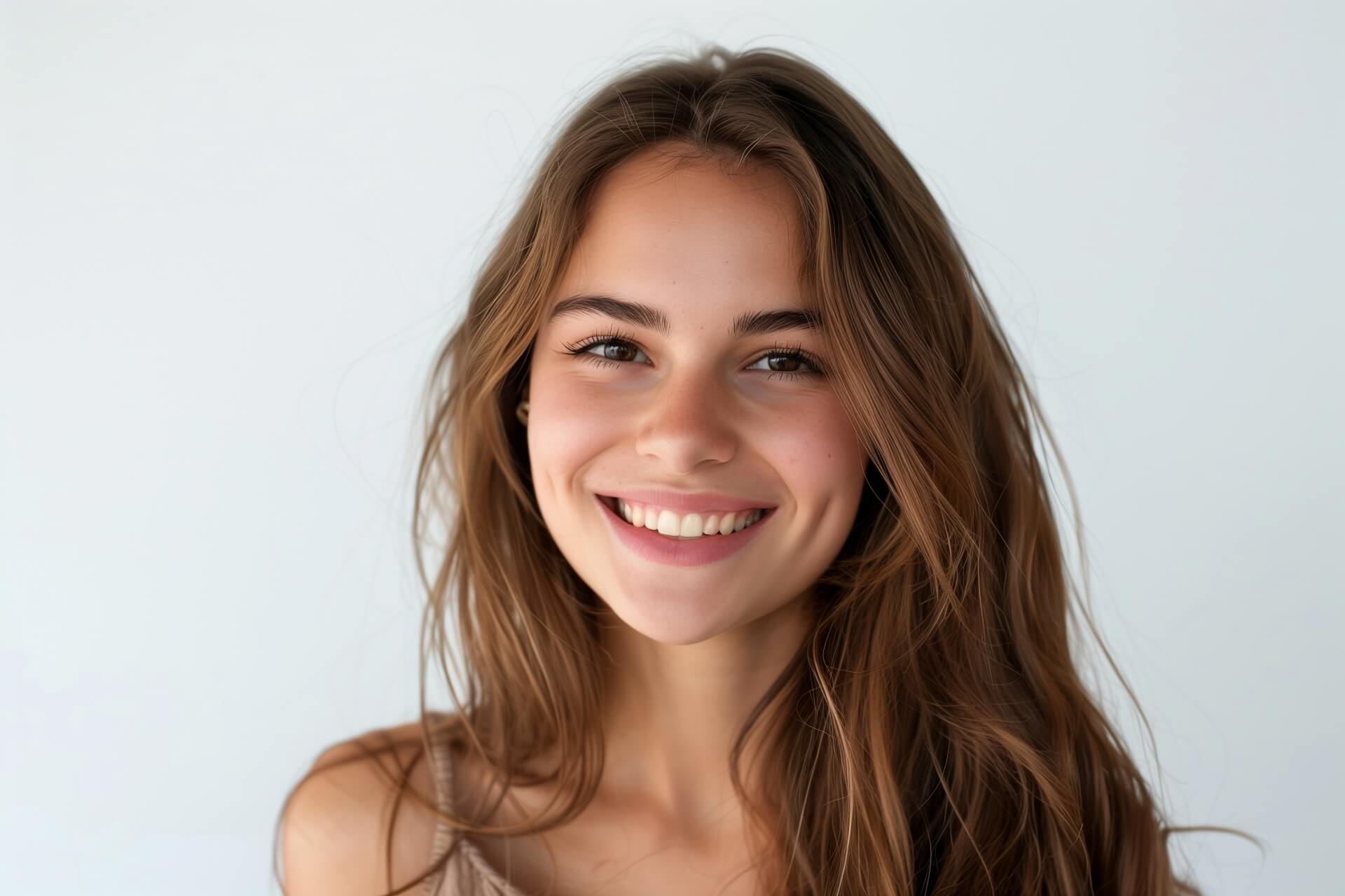 Girl smiling