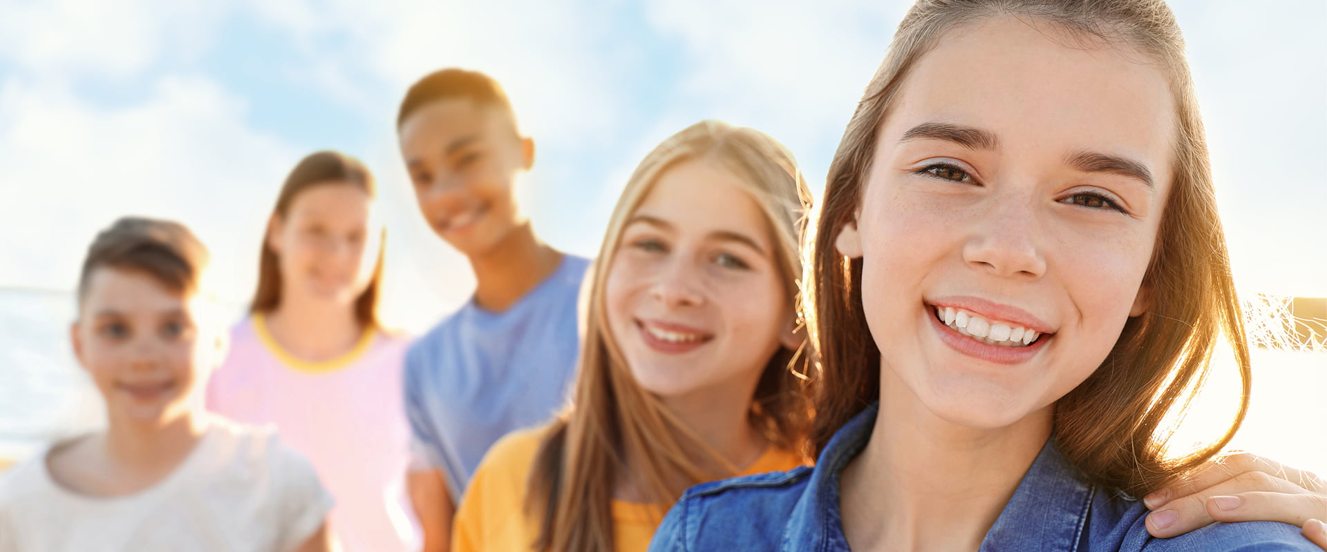 Happy Family is smiling